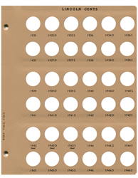 Lincoln Cents Replacement Page 3 1934 S-1946 S