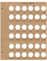 Lincoln Cents Replacement Page 4  1947-1958 D