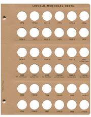 Lincoln Cents Replacement Page 1974-1988-D