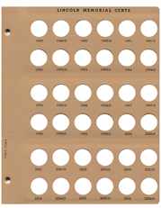 Lincoln Cents Replacement Page 1989-2006-D