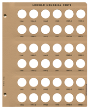 Lincoln Cents with proof Replacement 1984-1995-S