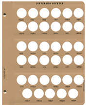 Jefferson Nickels Replacement Page 3 1964D - 1983