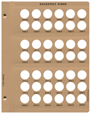 Roosevelt Dimes Replacement Page 3 1984-D-2005-P