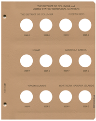 Statehood Quarters DC & Territories Replacement Page 1 DC 2009 - NMI 2009-D