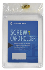 Trading Card 4 Screw Card Holder 35pt - Clear