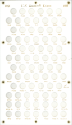 U.S. Roosevelt Dimes 1946-1976S (Includes Clad & Proofs - Reverse)