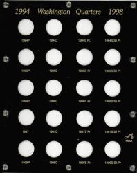 U.S. Washington Quarters 1994-1998 (Proofs)