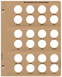 Washington Quarters with proof Replacement Page 4 1959 D - 1971