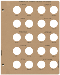 Statehood Quarters with P&D Replacement Page 3 2003 P to 2004 D