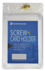 Trading Card 4 Screw Card Holder 35pt - Clear