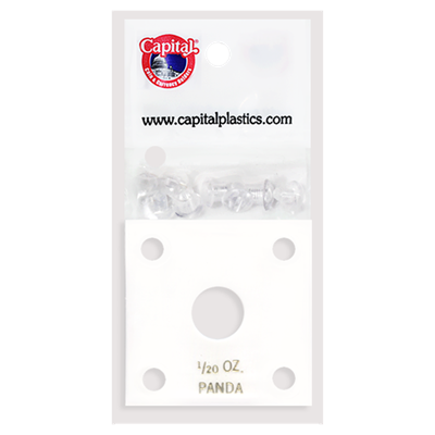 Capital Plastics 144 Coin Holder - 1/20 OZ PANDA (White)