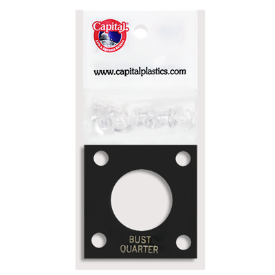 Capital Plastics 144 Coin Holder - Bust Quarter