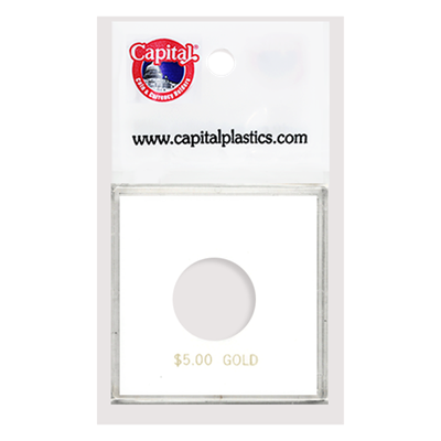 Capital Plastics Krown Coin Holder - $5 Gold