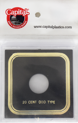 Capital Plastics VPX Coin Holder - 20 Cents Odd Type