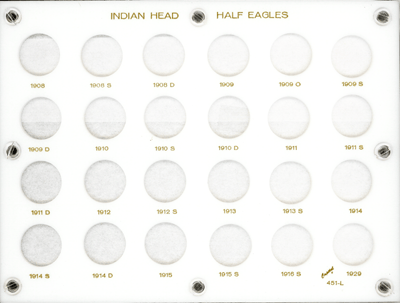 Indian Head Half Eagles (1908-1929)