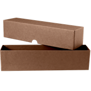 Color Coded 2x2 Coin Boxes - 8.5" - Brown