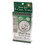 5 Round Coin Tube - Dime