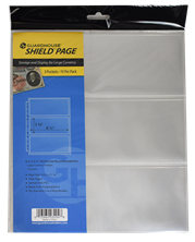 Guardhouse Shield 3 Pocket Archival (10 pack) Polypropylene Pages