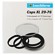 XL Capsules for coins 29-76mm, Pack of 2