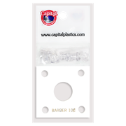 Capital Plastics 144 Coin Holder - Barber Dime