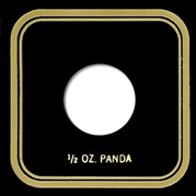 Capital Plastics VPX Coin Holder - 1/2 oz. Panda