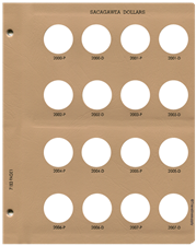 Sacagawea Dollars Replacement Page 1 2000 P -2007 D