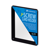 1 Card Screw Card Holder 35pt - Black Border