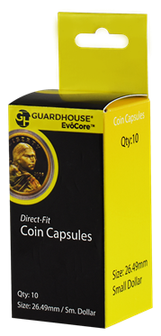 Small Dollar (26.5mm) Direct-Fit Coin Capsules - 10 Pack